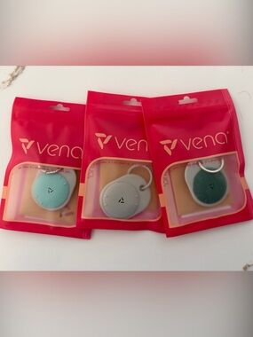 Vena 3 Portable Smart Tracker Holder Keychains - Teal, Mint, White